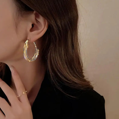 Germanium Earrings for Lymphatic Drainage | Magnetotherapy Hoop Earrings