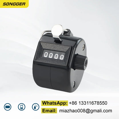 Manual Counter Mechanical Tally Handheld Rotary Clicker Counter | Resettable People Counting Tool