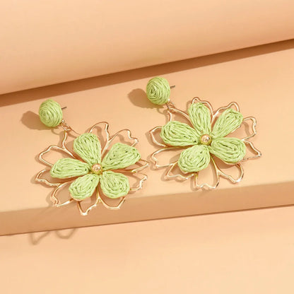 Bohemian Flower Drop Earrings | Handmade Summer Jewelry for Women