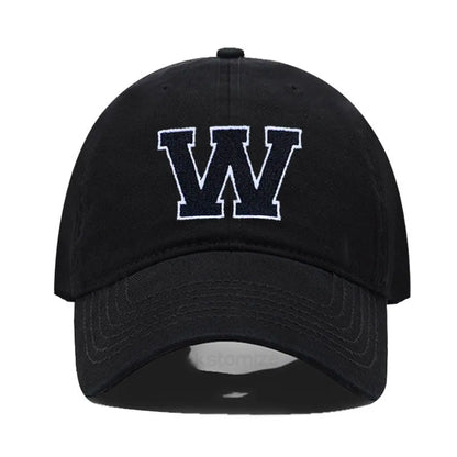 Initial Letter Embroidery Baseball Cap for Casual Sport Style