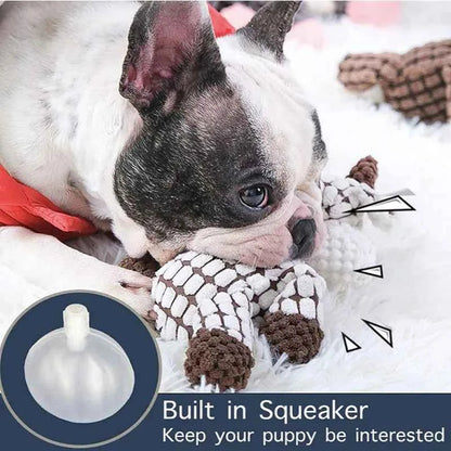 Plush Donkey Squeaky Dog Toy for Gentle Play