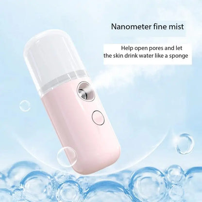 White Hydration Meter Nano Spray Hydration Meter Face Hydration Disinfectant Machine Humidifier Small Steam Face Home Use