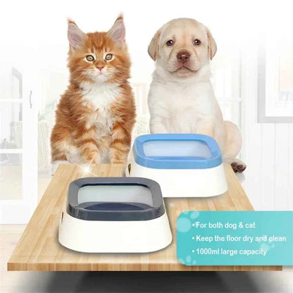 Anti-Splash Dog Water Bowl 1L – Large Non Spill Water Bowl for Dogs