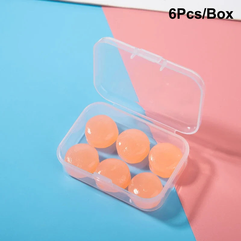 Noise Reduction Swimming Earplugs | Waterproof Silicone Sleep Ear Plugs for Snoring and Sound Insulation