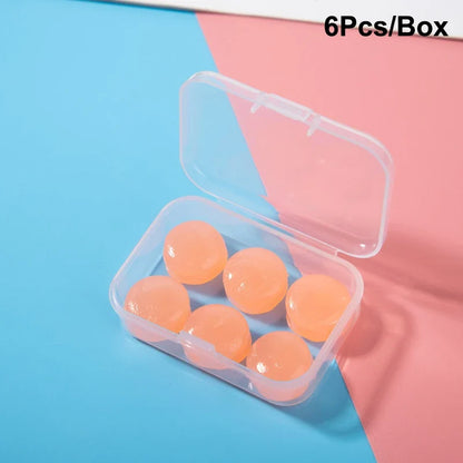 Noise Reduction Swimming Earplugs | Waterproof Silicone Sleep Ear Plugs for Snoring and Sound Insulation