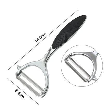 Stainless Steel Vegetable Peeler | Multi-Function Kitchen Tool for Fruits and Vegetables