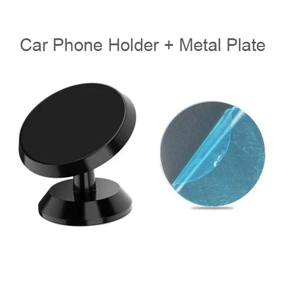 Magnetic Car Phone Holder Magnet Mount Bracket Stick on Car Dashboard Wall Mobile Cell Support in Car for iPhone Samsung Xiaomi