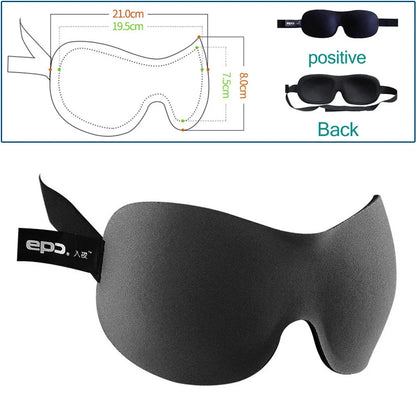 3D Breathable Sleep Mask | Light Blocking Eye Cover for Travel
