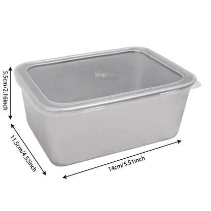 304 Stainless Steel Airtight Food Storage Container | Lunch Bento Box with Lid