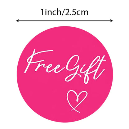 1 Inch Pink Thank You Sticker Labels | Small Business Package Seals