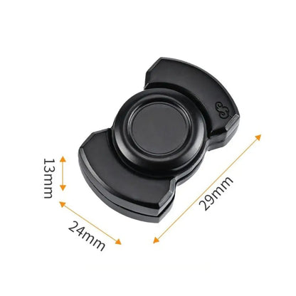 Stainless Steel 3 in 1 Fidget Spinner and Slider Combo | Click Button Metal Toy for Adult Stress Relief
