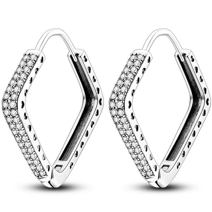 Colorful 925 Sterling Silver Hoop Earrings for Women | Classic Circle Earrings