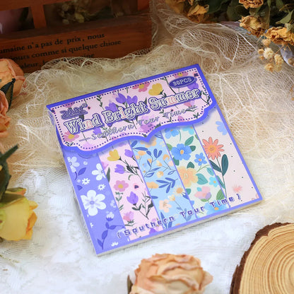 Vintage Floral Scrapbook Paper Set | 30 Sheets Aesthetic Journaling Supplies