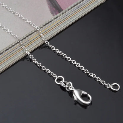 925 Sterling Silver O-Chain Necklace | 5 Lengths 1mm Link Chain for Men Women