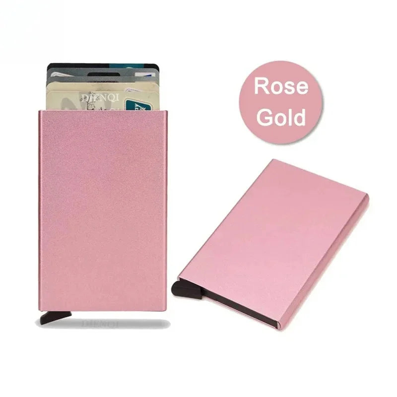 Slim Metal RFID Wallet | Minimalist Card Holder for Men and Women