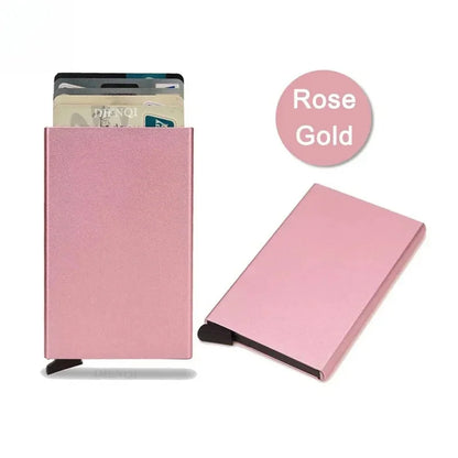 Slim Metal RFID Wallet | Minimalist Card Holder for Men and Women
