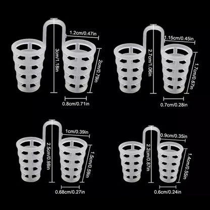 4/8Pcs Silicone Snore Nasal Dilators | Anti Snoring Nose Clip for Better Breathing