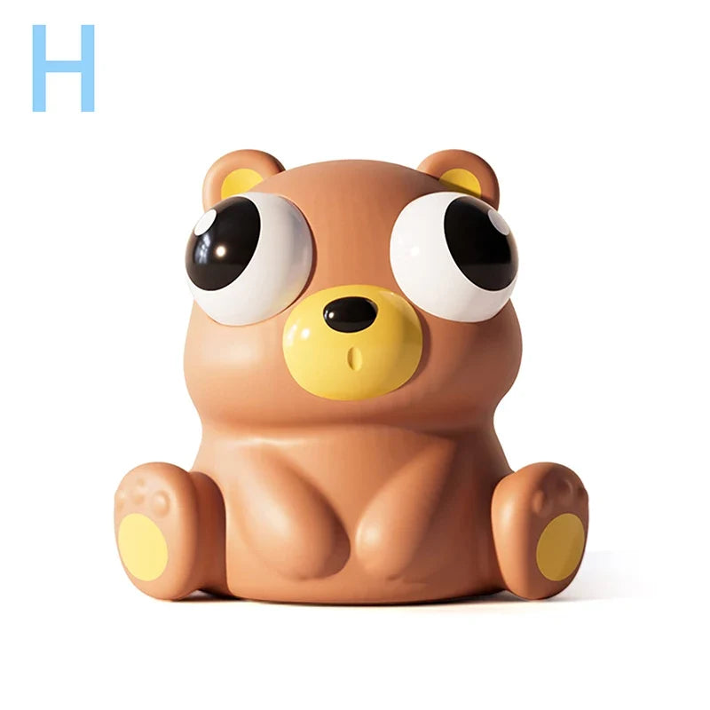 Pop Eye Squeeze Cartoon Animal Sensory Toy | Stress Relief Fidget Gift