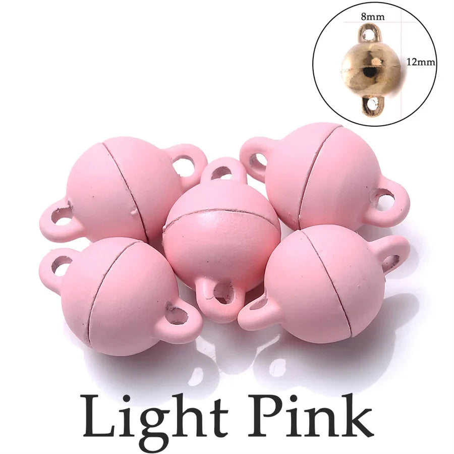 Heart Round Magnetic Clasps Set | DIY Jewelry Connector Charms