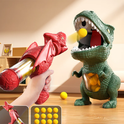 Dinosaur Shooting Tyrannosaurus Rex Ball Soft Bullet Gun Parent Child Interactive Puzzle Toy for Children