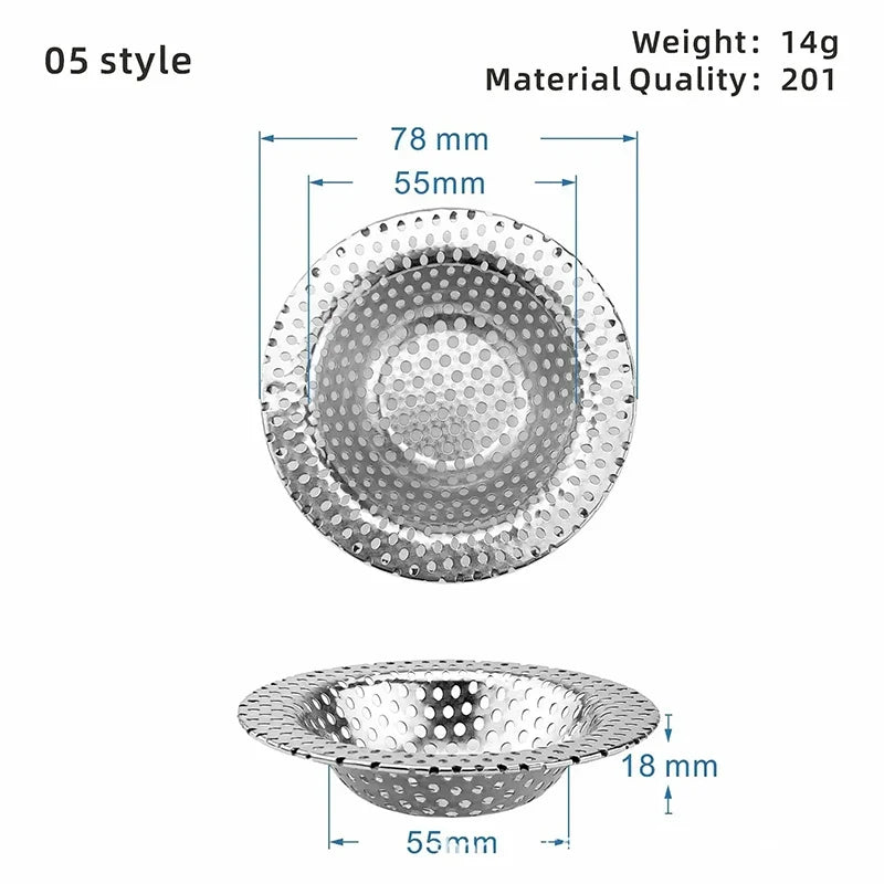 Kitchen Sink Strainer | Stainless Steel Mesh Drain Filter for Sink and Bathroom