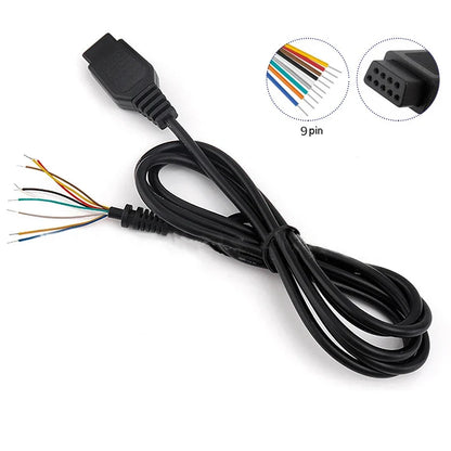 Sega Genesis 2 Control Cable | 9Pin Mega Drive 2 Gamepad Extension Cord