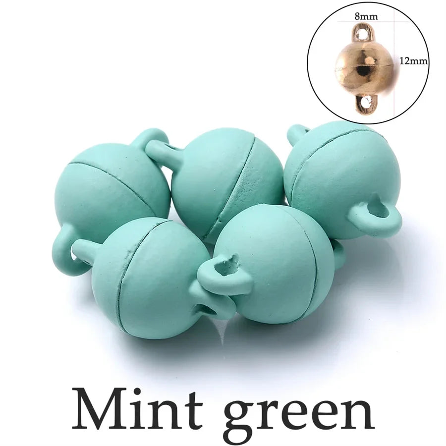 Heart Round Magnetic Clasps Set | DIY Jewelry Connector Charms