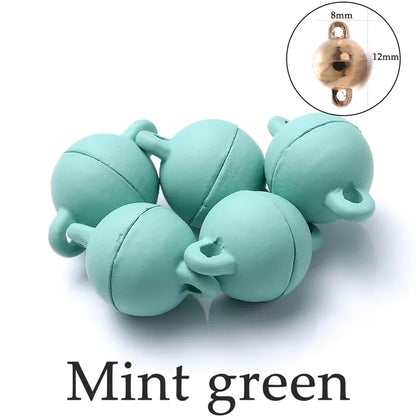 Heart Round Magnetic Clasps Set | DIY Jewelry Connector Charms