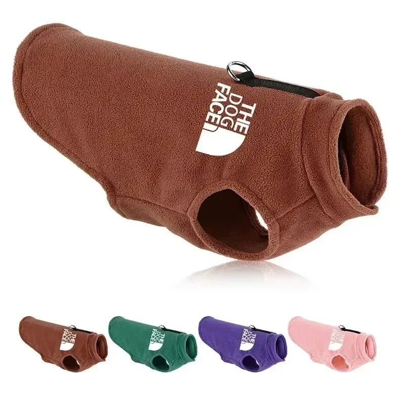 Fleece Warm Dog Sweater – Autumn Winter Coat for Small Dogs & Puppies