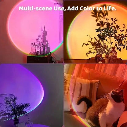 Sunset Projection Lamp with Remote | 16 Color LED Night Light