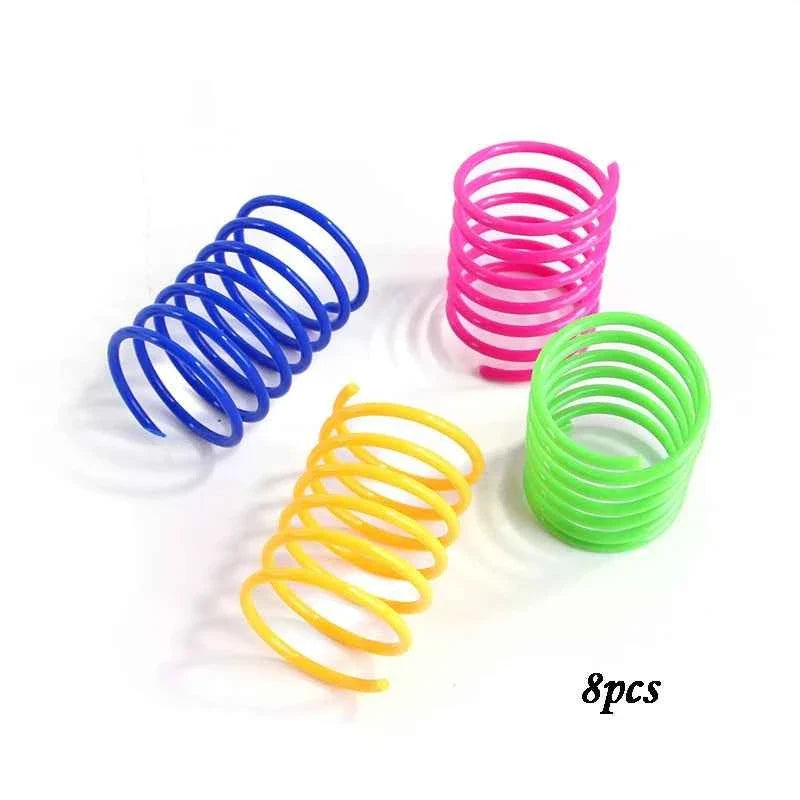 Colorful Cat Spring Toys – Durable Coil Play for Kittens