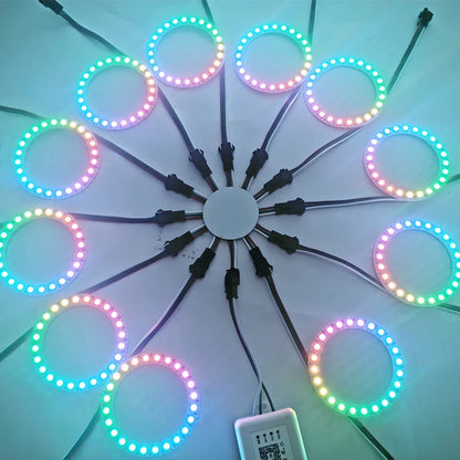 WS2812B LED Firework Light Module Panel 10/11/12/13 Channel | Individually Addressable Pixel Strip Ring