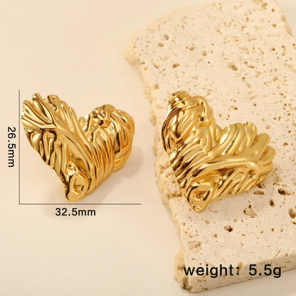 LUXUKISSKIDS Fairy Flower Earrings Stud | Gold-Plated Stainless Steel Piercing Jewelry for Women