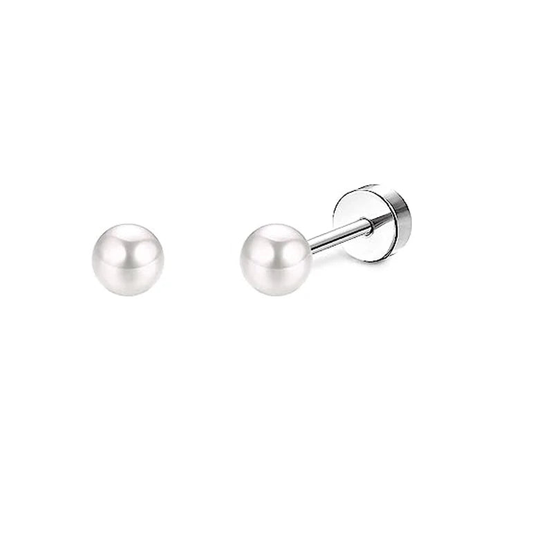 Stainless Steel Crystal Stud Earrings Set | Star Heart Butterfly Cartilage Tragus Helix Piercing Jewelry