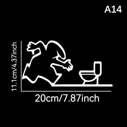 La Linea Minimalist Line Art Door Sticker | Home Decoration