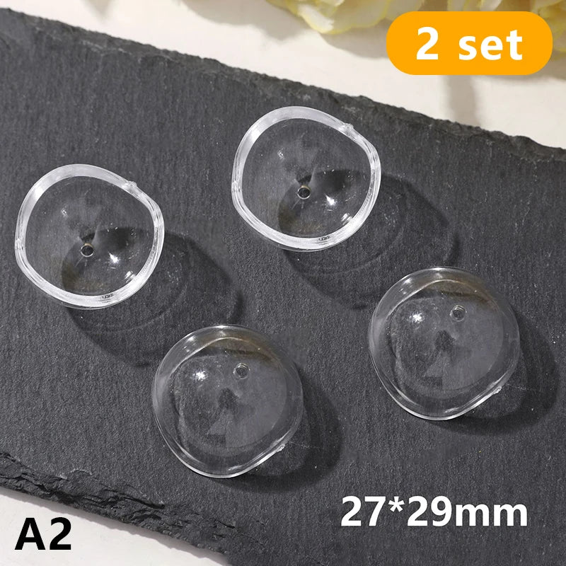 2pcs Pet Hair Keepsake Box | Transparent Dog Cat Fur Storage for DIY Memorial Decor
