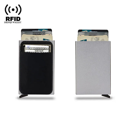 DIENQI Rfid Credit Card Holder | Smart Minimalist Aluminium Wallet