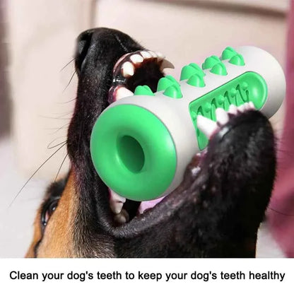 Chew-Resistant Rubber Dog Toy for Dental Health