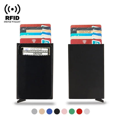 DIENQI Rfid Credit Card Holder | Smart Minimalist Aluminium Wallet