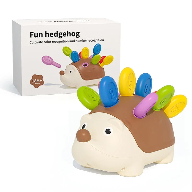 Hedgehog Montessori Educational Toy Fine Motor Toys for Toddlers Learning Counting & Training Develop Concentration Sensory Gift