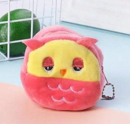 Cute Coin Purse with Keychain | Small Zipper Wallet for Change and Lipstick