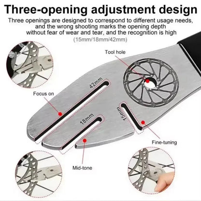 Disc Brake Rotor Truing Tool | Stainless Steel Alignment Wrench for MTB and Road Bikes