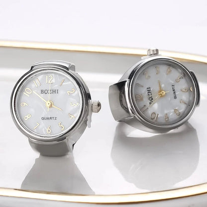Creative Quartz Watch Ring | Unisex Finger Timepiece Jewelry