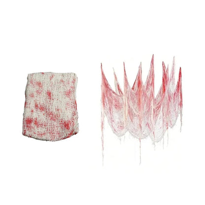 Halloween Bloody Gauze Decorations | Horror Cloth Bandage for Haunted House Props