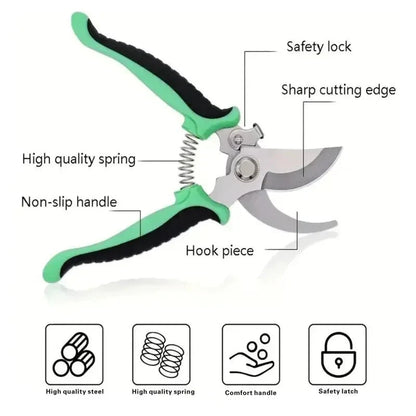 Horticultural Scissors | Bird Beak Pruning Shears for Garden and Fruit Cutting