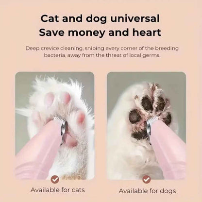 Rechargeable Dog Paw Trimmer with LED Light and Quiet Motor