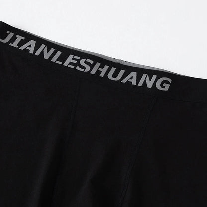Men's Plus Size Sports Shorts | Black and White Elastic Waist Activewear