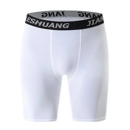 Men's Plus Size Sports Shorts | Black and White Elastic Waist Activewear