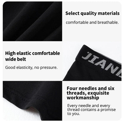 Men's Plus Size Sports Shorts | Black and White Elastic Waist Activewear