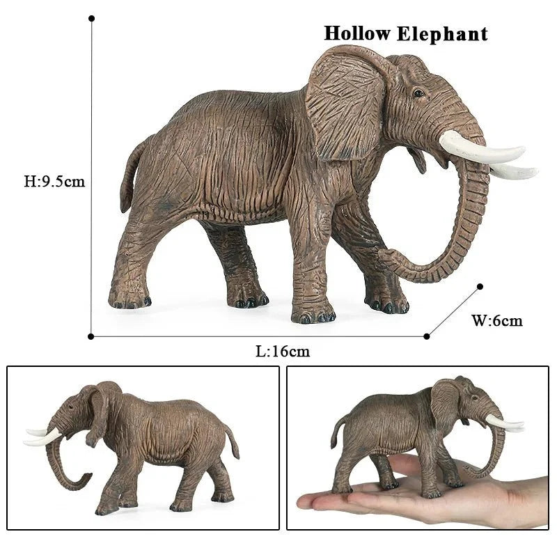 African Elephant Model | Realistic PVC Wildlife Figurine